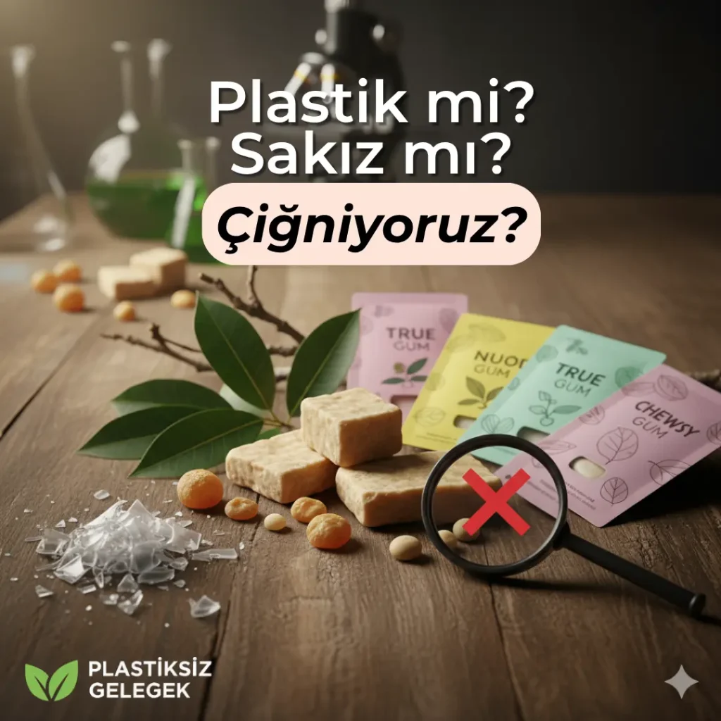 *Plastiksiz Sakız Mümkün! Siz Hala Plastik mi Çiğniyorsunuz?*  Her gün çiğnediğimiz sakızların içeriği hakkında ne kadar bilgi sahibiyiz? Çoğu geleneksel sakızın temel bileşeninin plastik olduğunu bilmek sizi şaşırtabilir. Tüketicilerin büyük çoğunluğu bu durumdan habersizken, sakızlarda plastik kullanımı artık büyük tepki görüyor ve plastiksiz sakız sektörü değişime öncülük ediyor.  *Sakız ve Plastik: Gizli Gerçek*
Milliways, True Gum, Nuud gibi markalar, bu farkındalığı artırarak plastiksiz sakız hareketine liderlik ediyor. Peki, bu durum neden endişe verici?  *Bilim İnsanları Endişeli: Mikroplastik Tehdidi*
Dr. Udit Pant'ın araştırmaları, sakız çiğnemenin mikroplastik ve nanoplastik salınımına yol açtığını gösteriyor. Atılan bir sakız doğada 5 ila 1.000 yıl kalabilir ve toprağa/suya mikroplastik salar. Hükümet kaynaklarına göre, tek bir sakız parçası vücudumuza 250.000'den fazla mikroplastik parçacık salabilir! Türk Gıda Kodeksi dahi "sakız mayası" tanımında plastik bazlı polimerlere yer veriyor.  *Plastiksiz Sakızlar Yükselişte: Doğal Çözümler*
Neyse ki, doğal ve plastiksiz alternatifler mevcut. Bu sakızlar, sentetik plastik yerine ağaç özünden elde edilen doğal bazlar kullanılarak üretiliyor. 0 plastiksiz, bitki bazlı ve biyolojik olarak parçalanabilir olmaları onları ideal kılıyor. Yoğun Ar-Ge çalışmaları, bu ürünlerin tat ve dokuda tüketicilerin beklentilerini karşılamasını sağlıyor.  *Sakız Helal mi?*
Plastik sorunun yanı sıra, bazı katkı maddeleri (örn. E471, E422) hayvansal kaynaklı olabileceği için helallik konusunda şüphe oluşturur. Aroma vericilerin üretiminde sıkça alkol çözücü veya saflaştırma ajanı olarak kullanılır. Bu yüzden Müslüman tüketicilerin daha dikkatli olması gerekiyor.  *Plastiksiz Sakız Pazarında Büyük Büyüme*
Küresel plastiksiz sakız pazarı, 2031'e kadar 242 milyon dolara ulaşarak önemli bir büyüme kaydediyor. Artan tüketici farkındalığı ve sürdürülebilirlik talebiyle, plastiksiz sakızlar gelecekte raflarda daha sık yer alacak.  Sağlığımız ve gezegenimiz için daha bilinçli seçimler yapma zamanı!  Yazının tamamını okumak için tıklayın.[https://katkiligida.com/plastiksiz-sakiz-mumkun-siz-hala-plastik-mi-cigniyorsunuz/]
